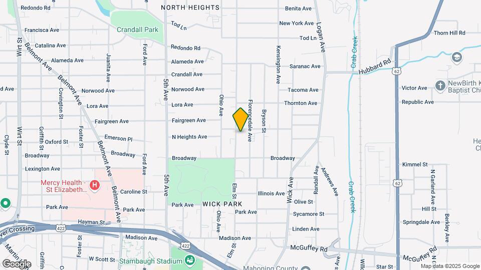 1347 Elm St Map and Location Details