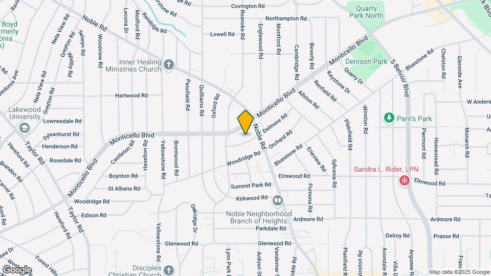 3821 Delmore Rd Map and Location Details