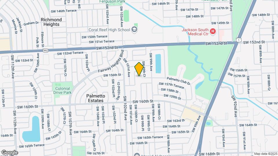 9966 SW 157th St Map and Location Details