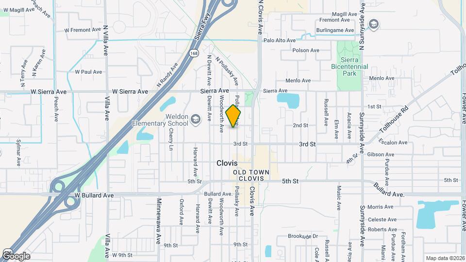 220 Pollasky Ave Map and Location Details