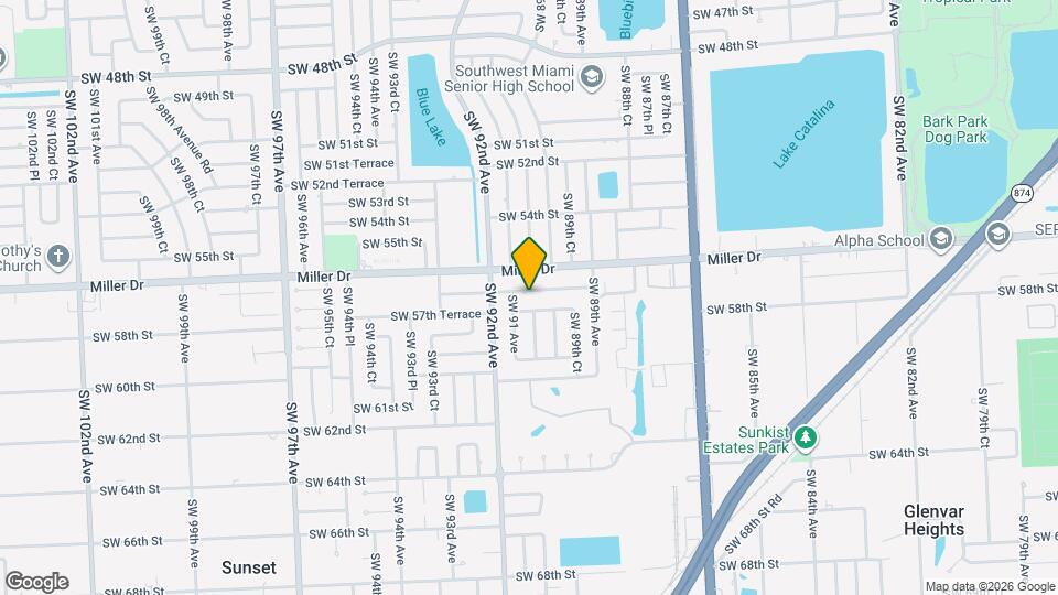 9020 SW 56th Terrace Map and Location Details