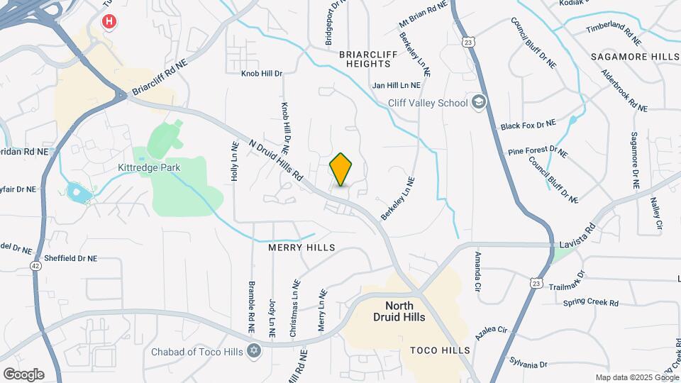 2696 N Druid Hills Rd Map and Location Details