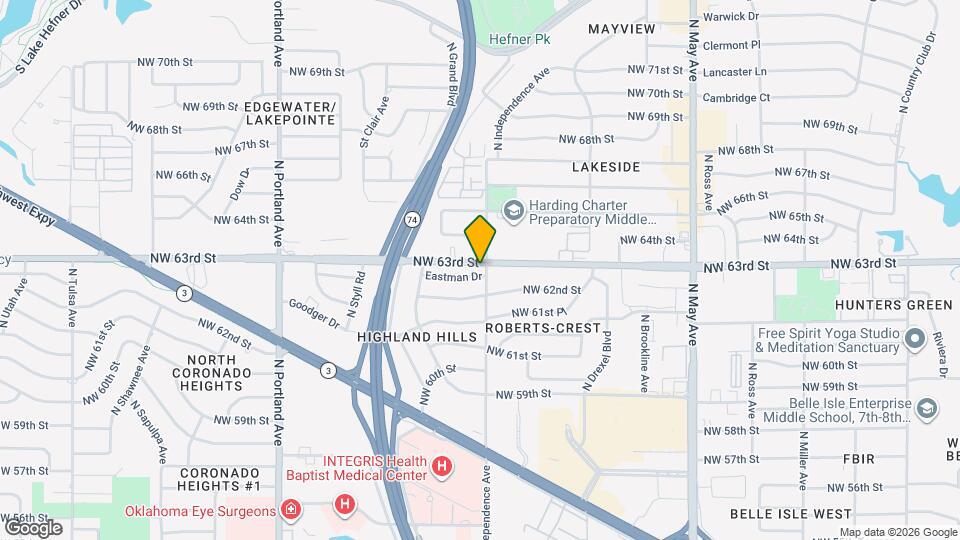 3301 Eastman Dr Map and Location Details