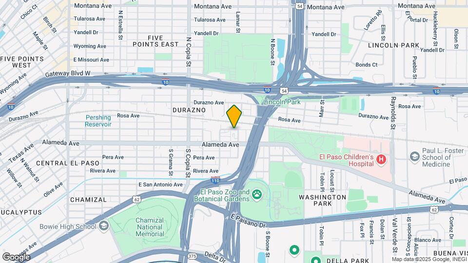 3821 Alameda Ave Mapa y Detalles de la Ubicación
