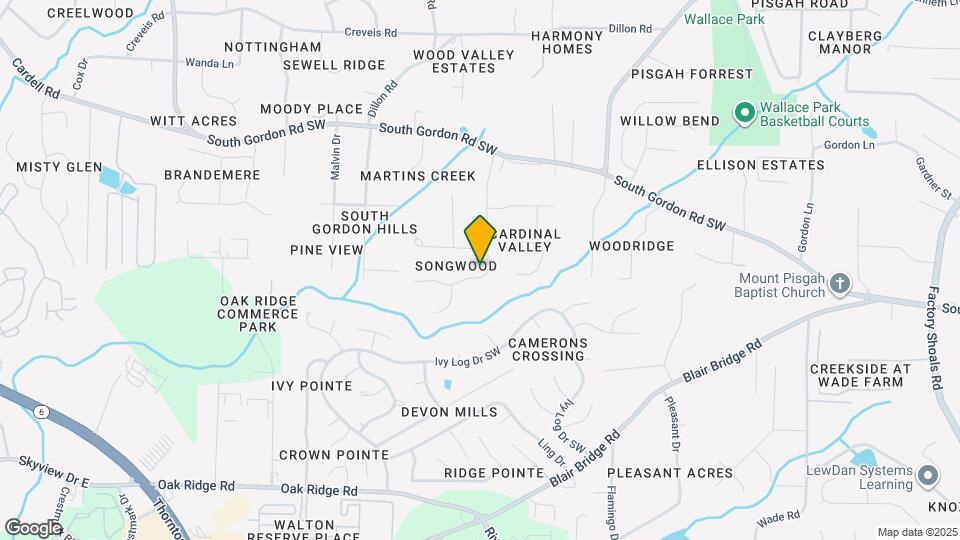 6712 Songwood Dr Mapa y Detalles de la Ubicación