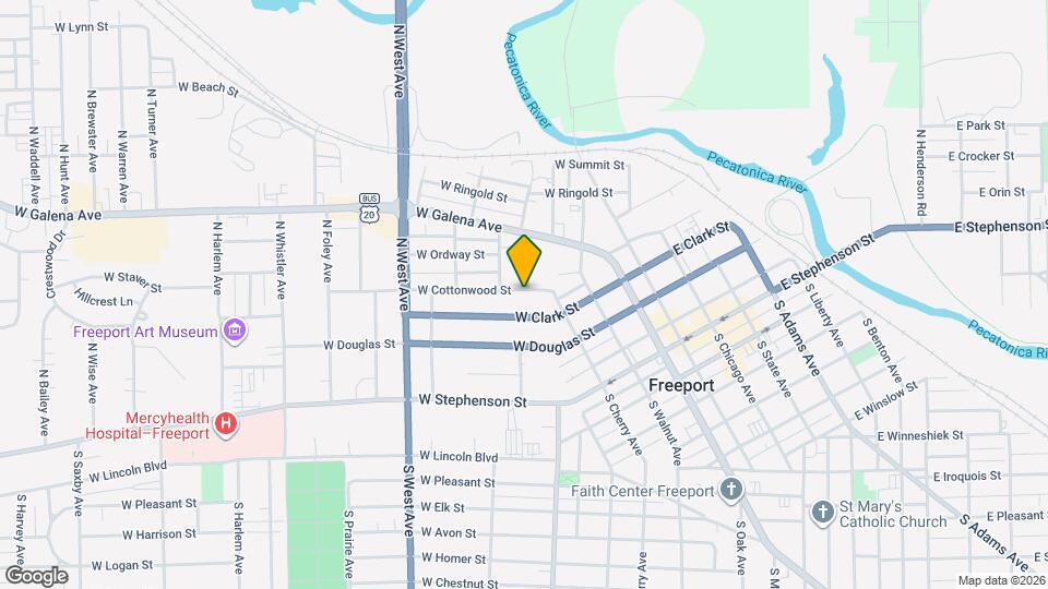 503 W Cottonwood St Map and Location Details
