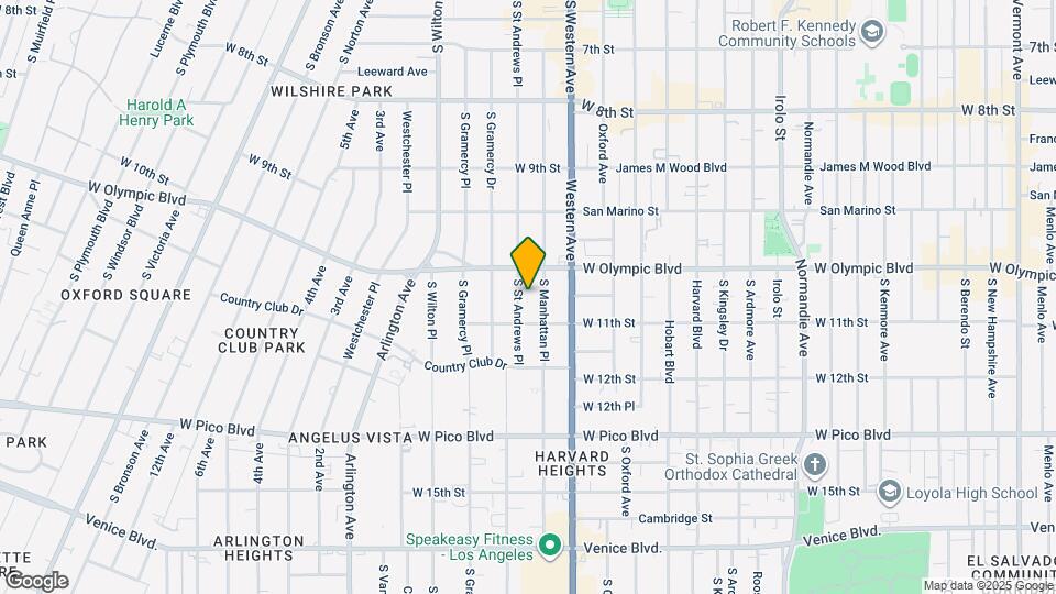 1030 S St Andrews Pl Map and Location Details