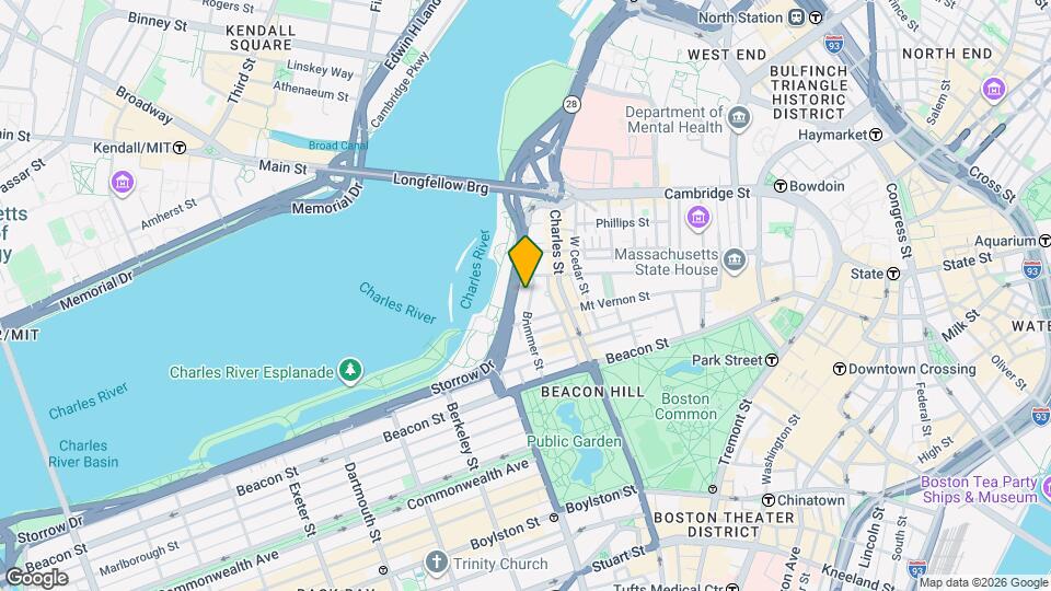 17 Brimmer St, Unit A Map and Location Details