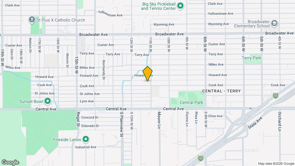 1105 Cook Ave Map and Location Details