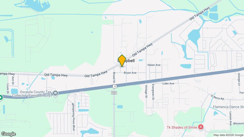 1621 Tangerine St Mapa y Detalles de la Ubicación