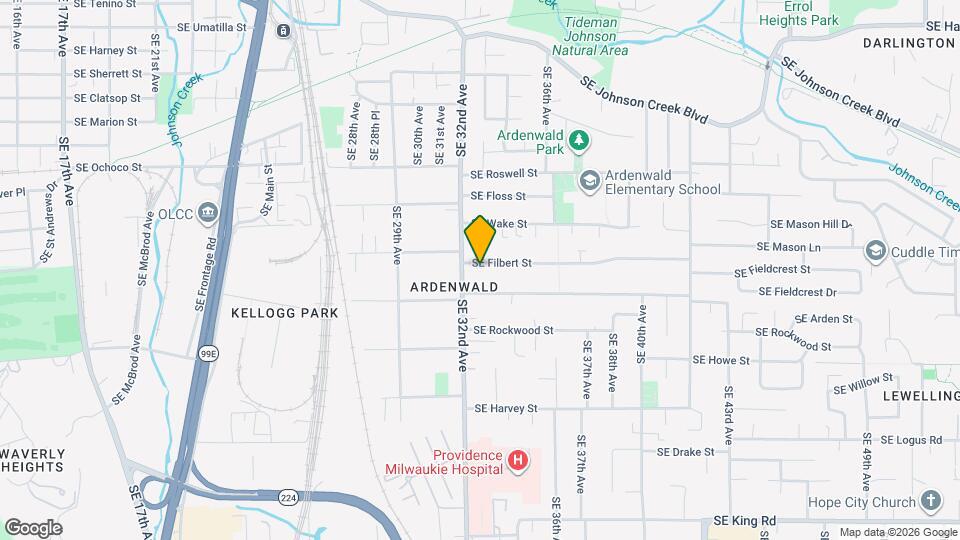 3238 SE Filbert St Map and Location Details