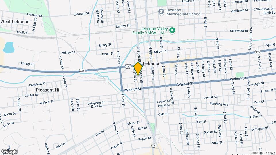 1014 Chestnut St Map and Location Details