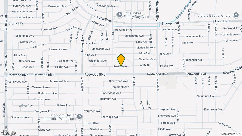 9120 Peach Ave Map and Location Details