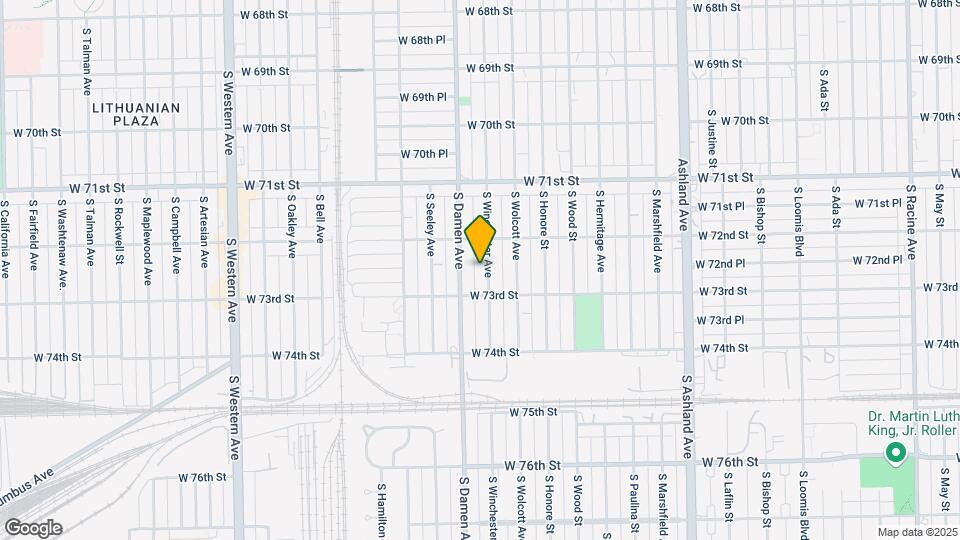 7232 S Winchester Ave Map and Location Details