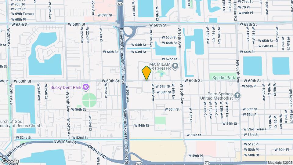 5967 W 18th Ct Map and Location Details