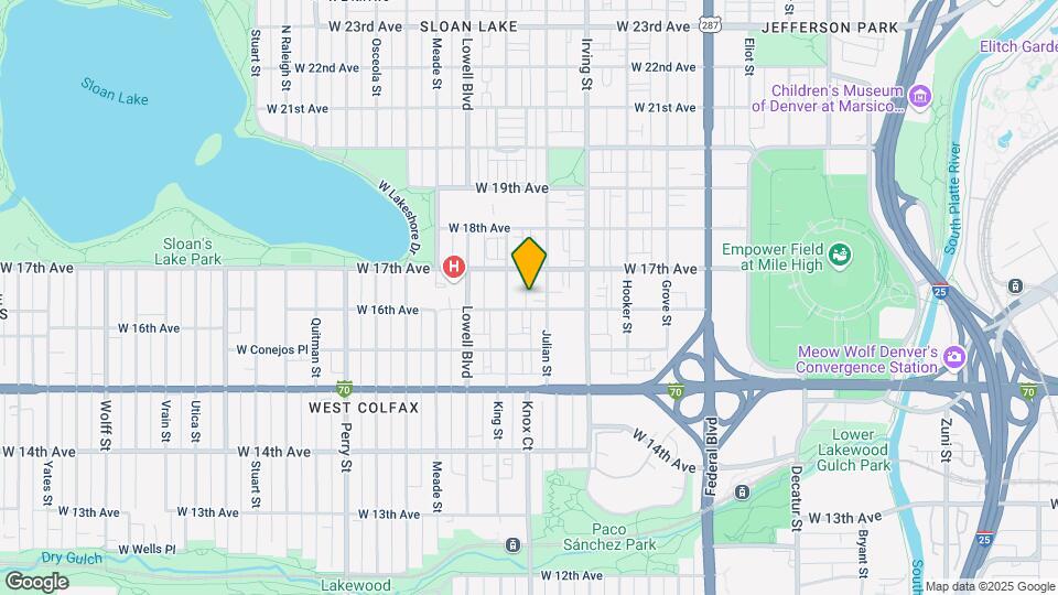 3415 W 16th Ave Map and Location Details