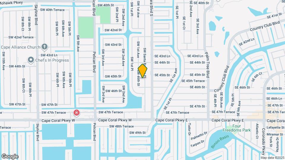 4512 SW Santa Barbara Pl Map and Location Details
