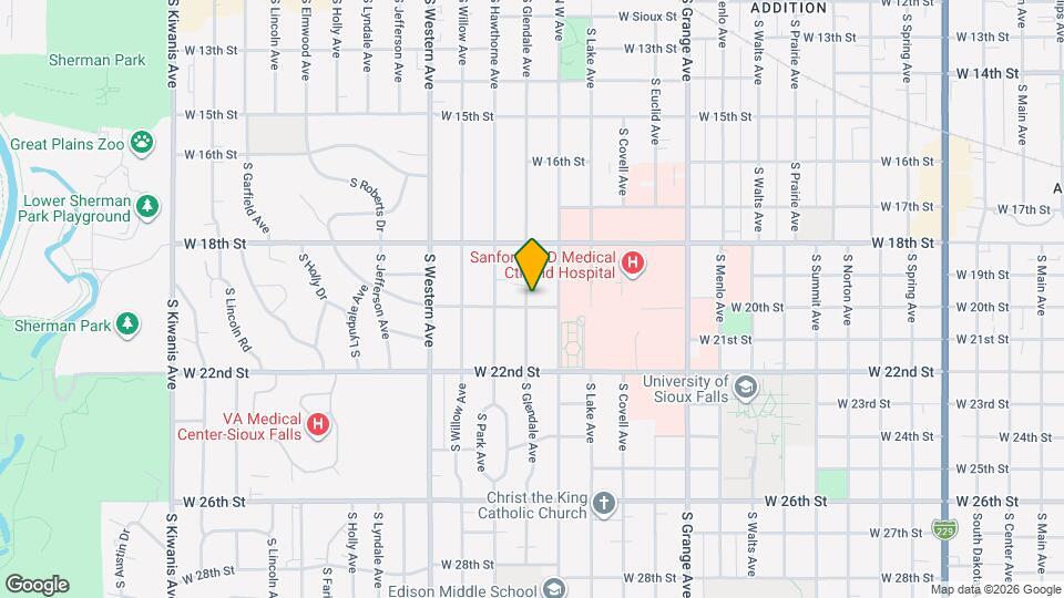 1124 S Glendale Ave Map and Location Details