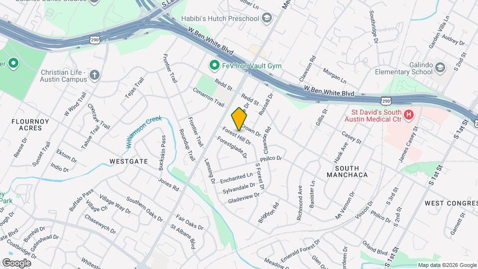 1808 Forest Hill Dr Mapa y Detalles de la Ubicación