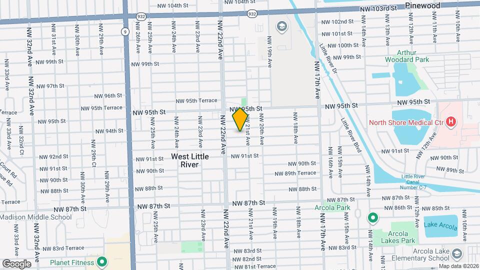 2123 NW 93rd St Map and Location Details