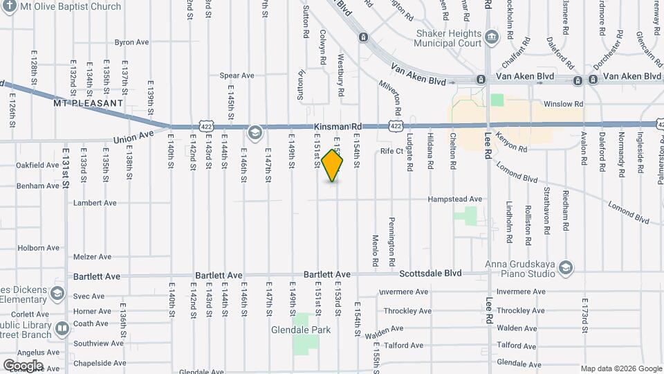 3600 E 153rd St Map and Location Details