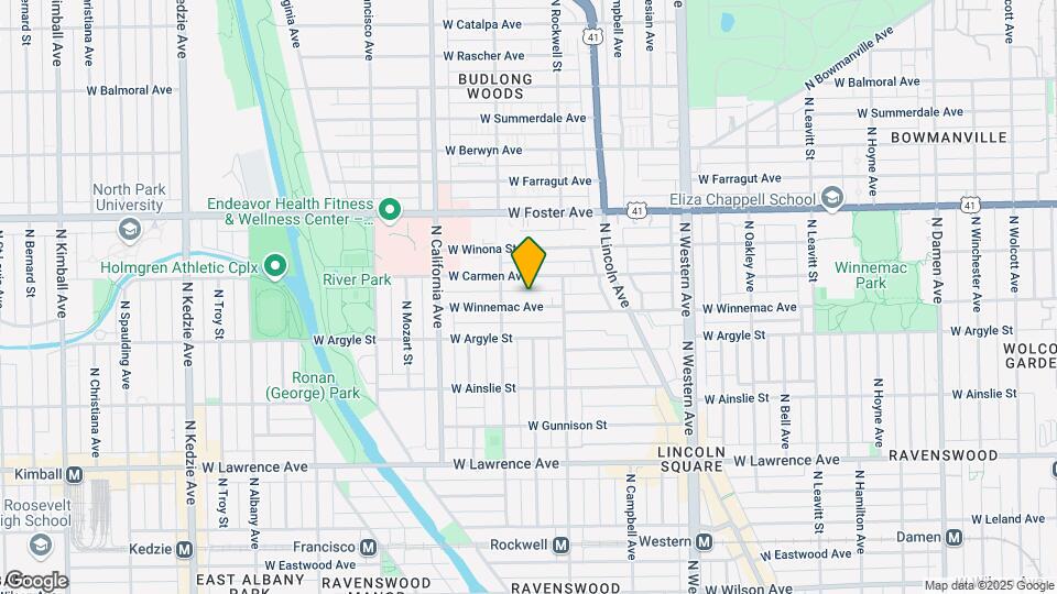 2630-2630 W Winnemac Ave Map and Location Details