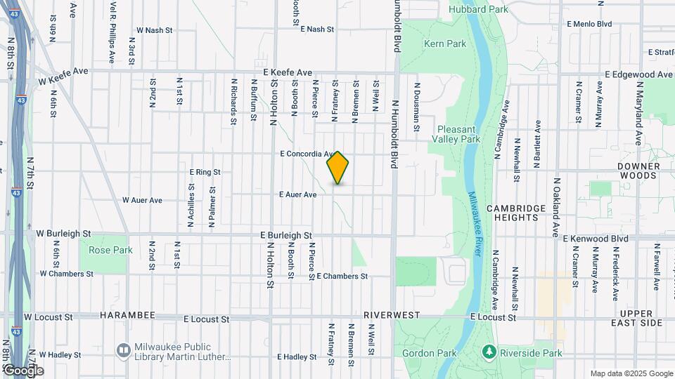 802 E Auer Ave Mapa y Detalles de la Ubicación