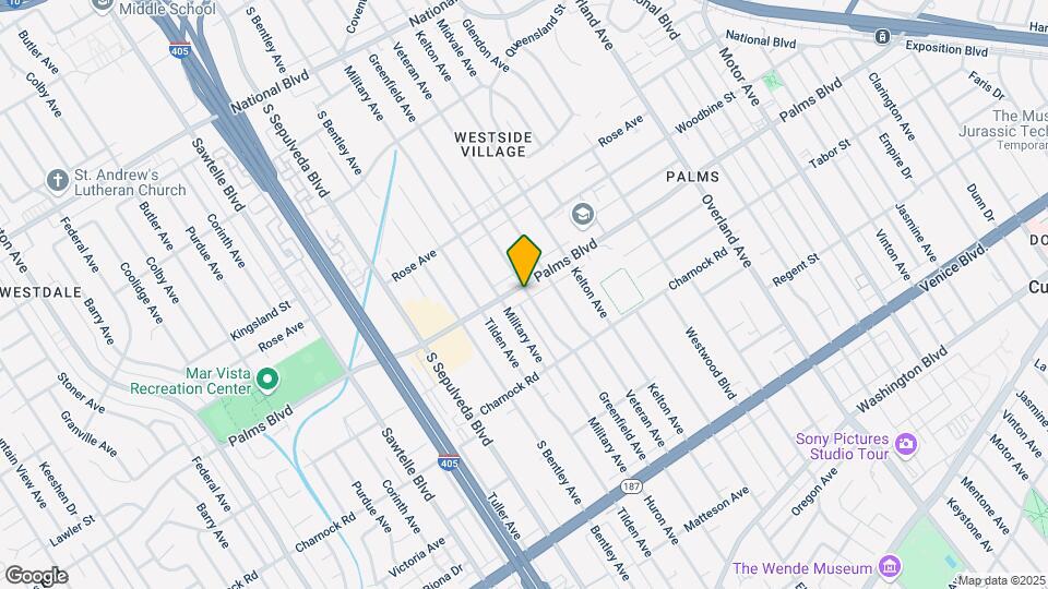 10960 Palms Blvd Map and Location Details