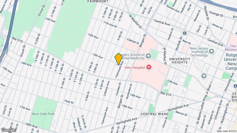 191 Fairmount Ave Map and Location Details