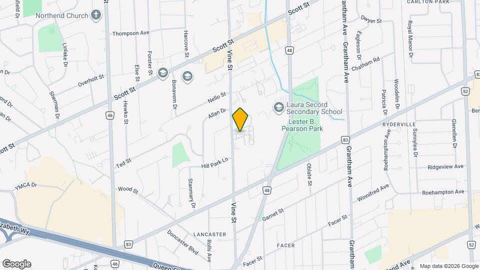 294 Vine St Map and Location Details