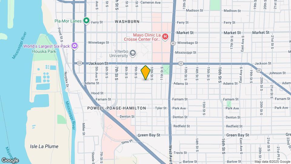 935 Adams St Mapa y Detalles de la Ubicación