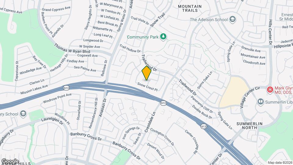 1809 Snow Spring Ln Map and Location Details