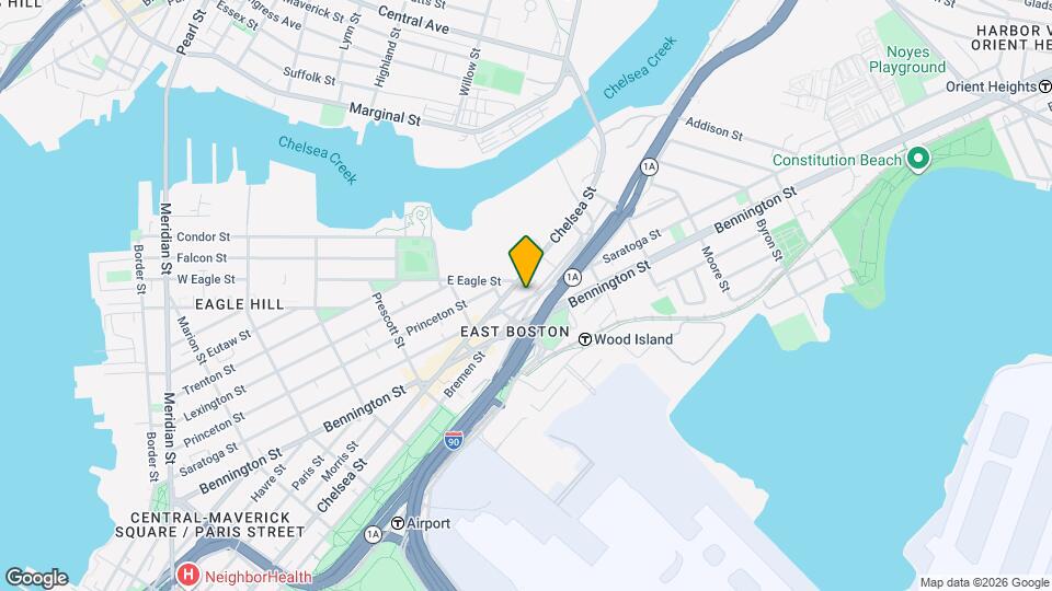 546 Saratoga St Map and Location Details