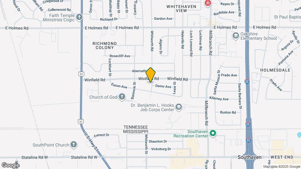 5435 Whitworth Rd Map and Location Details