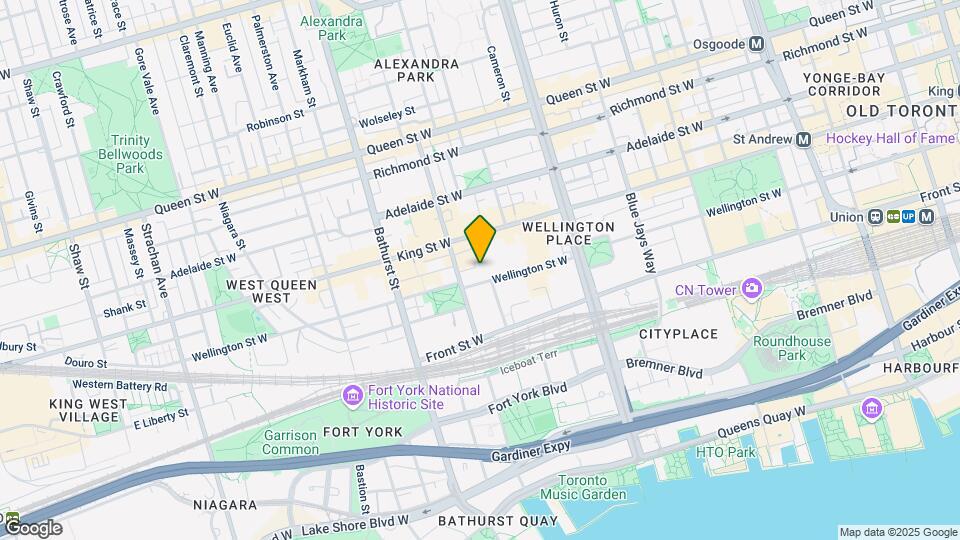 500 Wellington St W Map and Location Details