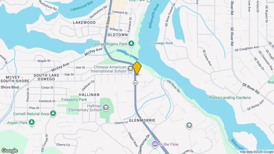 Lake Oswego Terrace Apartments Map and Location Details