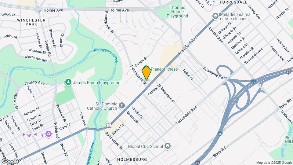 8712 Frankford Ave Map and Location Details