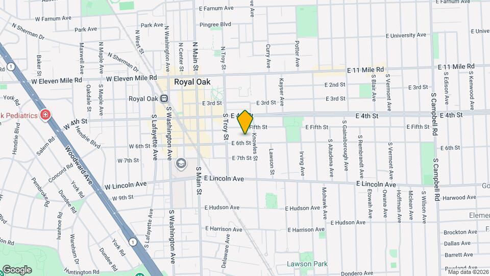405 E 6th St Map and Location Details