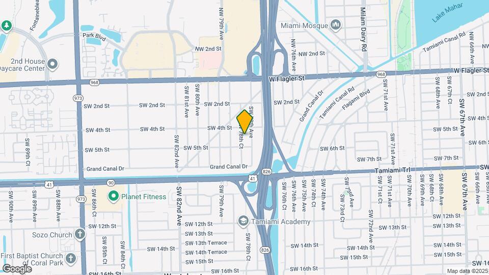 445 SW 78th Ct Map and Location Details