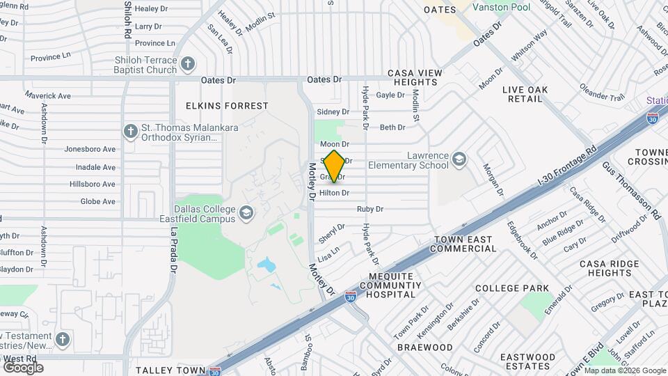 3709 Hilton Dr Mapa y Detalles de la Ubicación