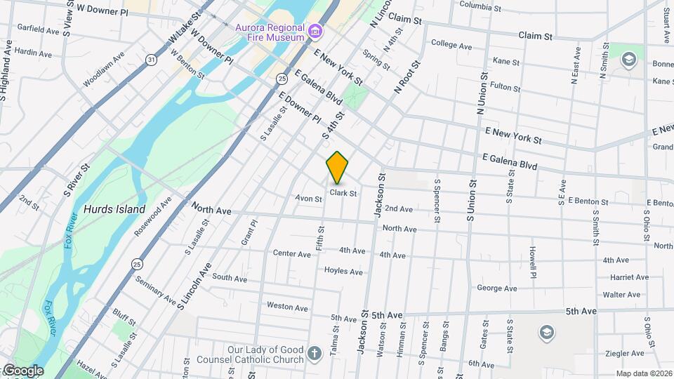 512 Clark St Map and Location Details