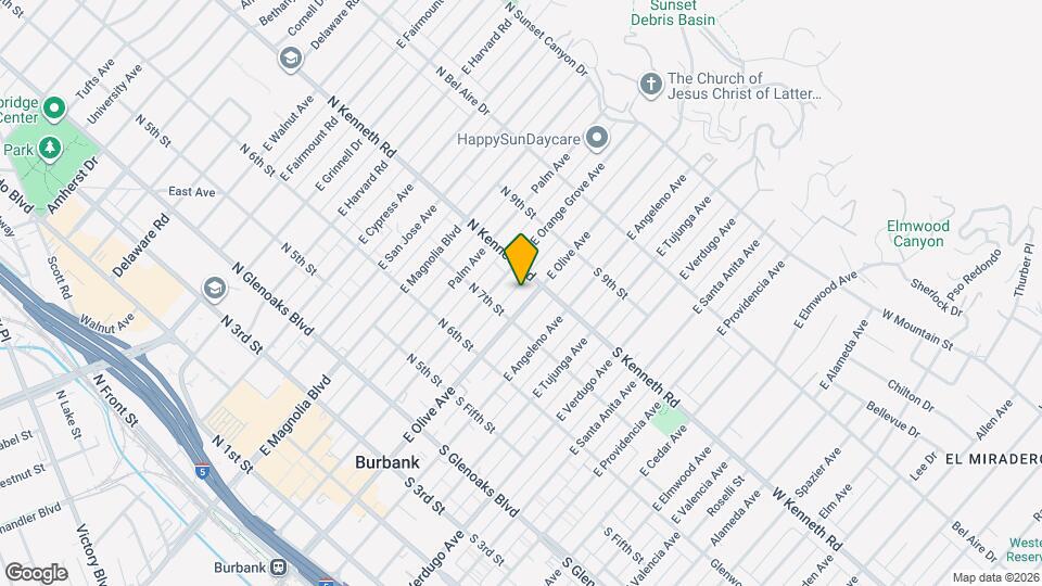 717 E Olive Ave Map and Location Details