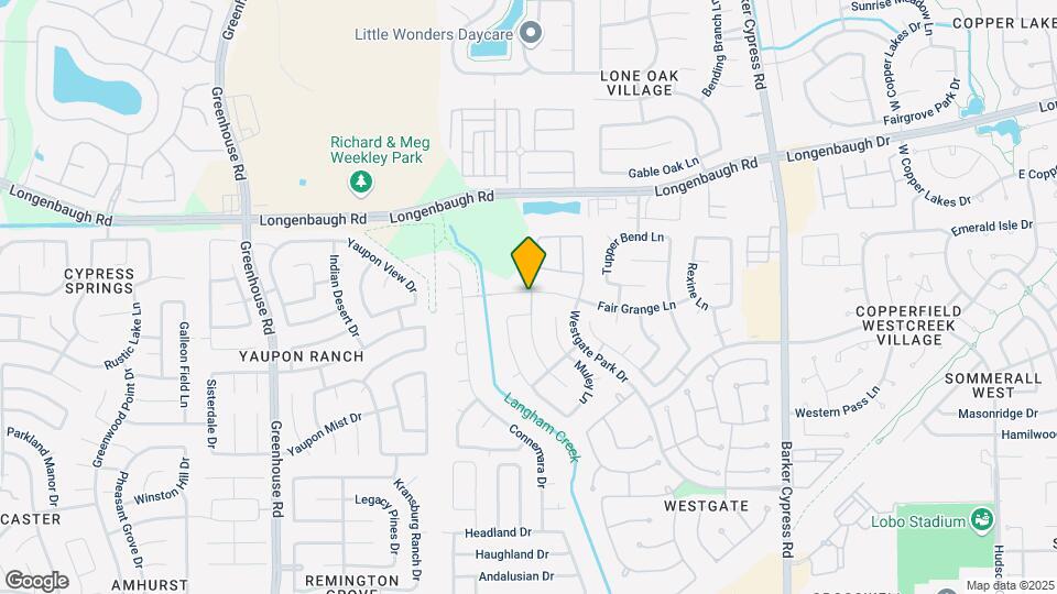 18503 Fair Grange Ln Map and Location Details