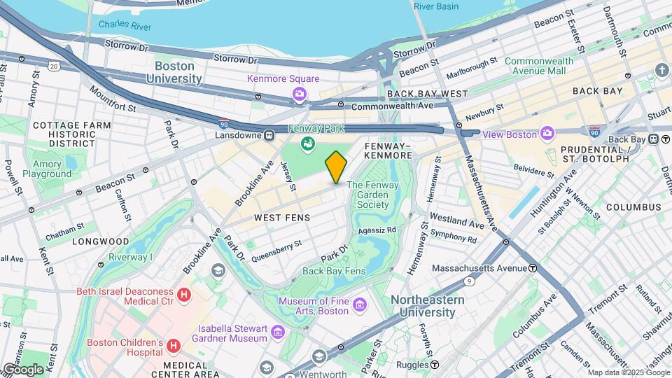 1244 Boylston St, Unit 4 Map and Location Details