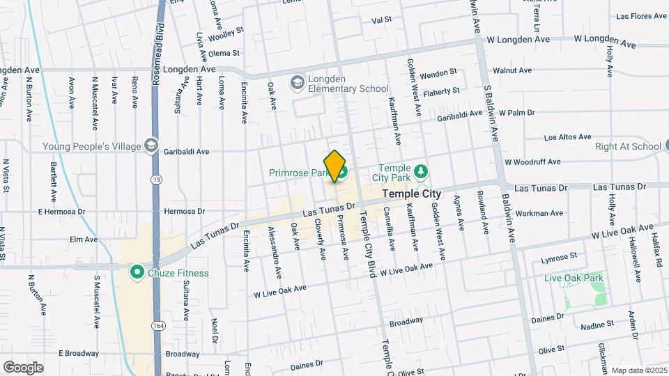 5943 Primrose Ave Map and Location Details