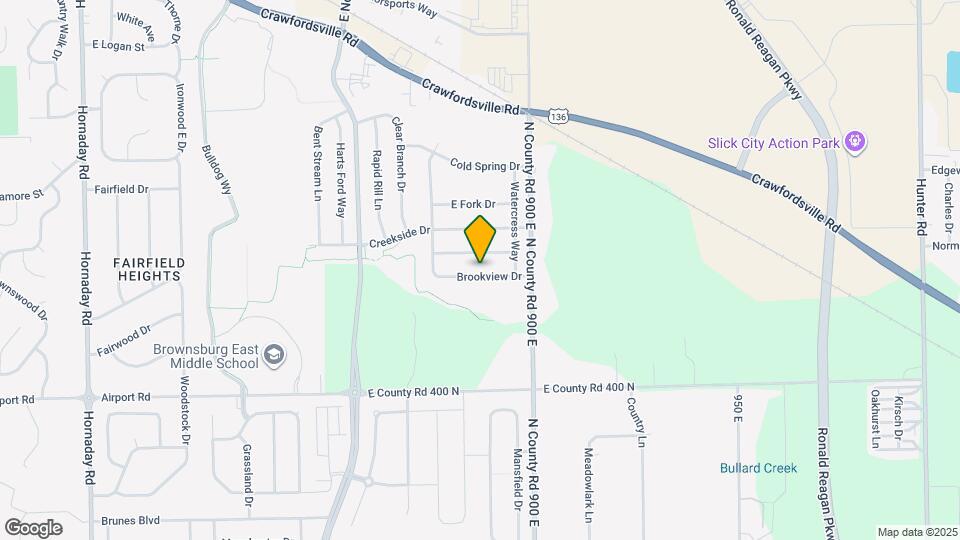 1740 Brookview Dr Map and Location Details