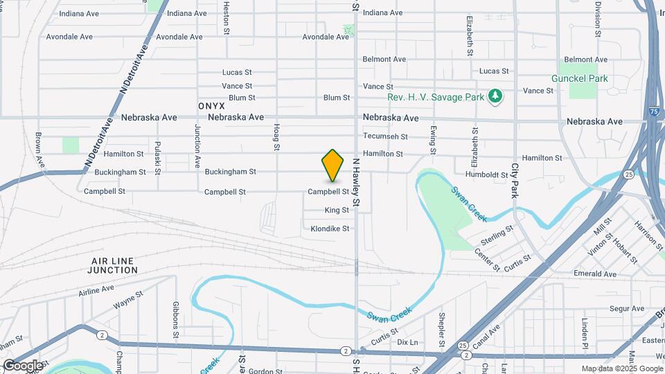 1040 Campbell St Map and Location Details