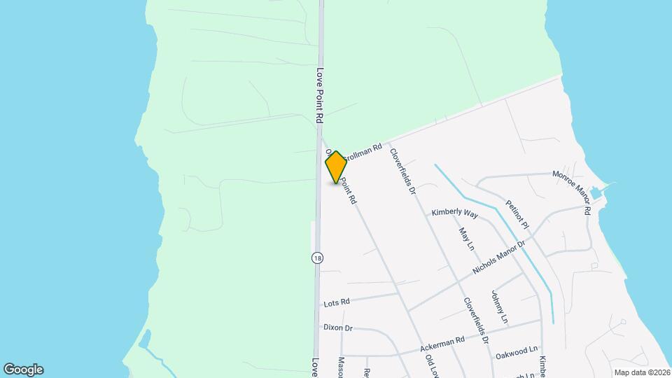 1213 Old Love Point Rd Map and Location Details