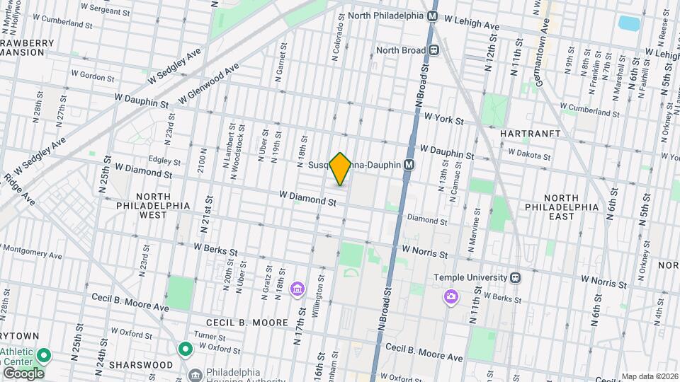 1614 Edgley St Map and Location Details