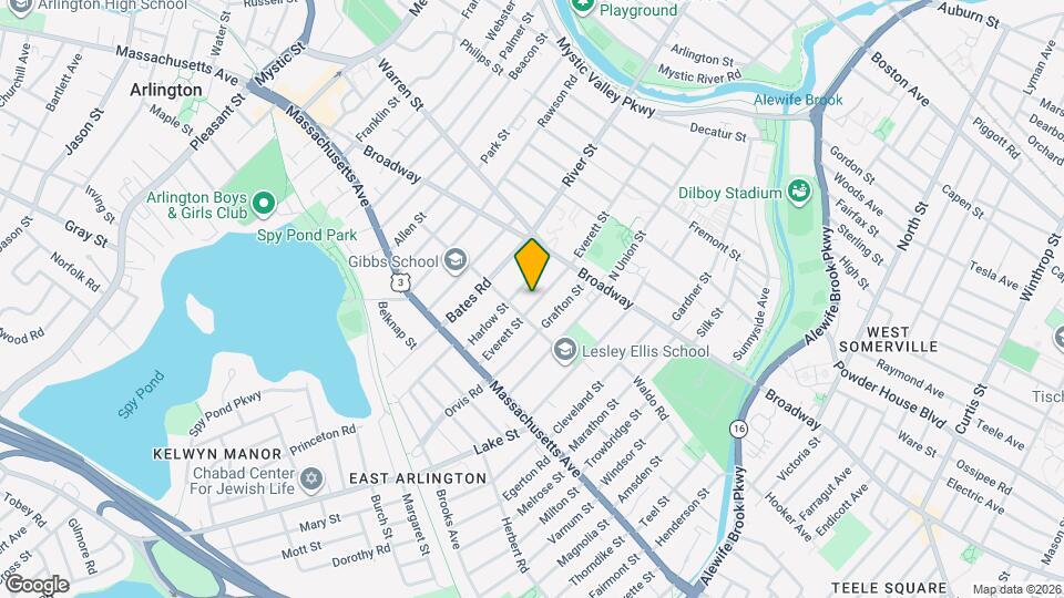 72 Everett St Map and Location Details